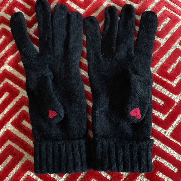 Moschino Lambswool Angora Stretch Embroidered Gloves Never Used Made in Italy - Picture 8 of 16